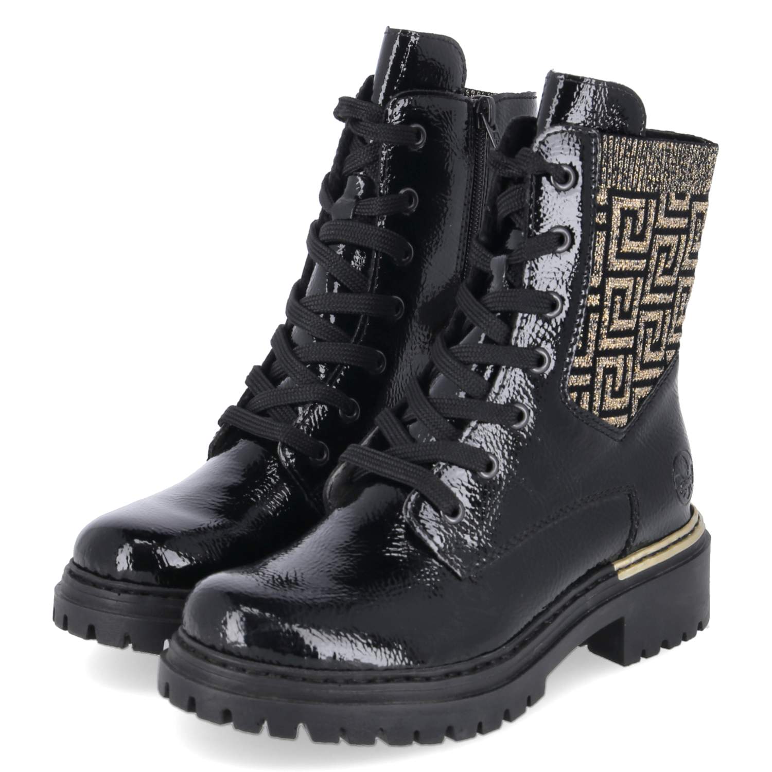 Schnürboots  Schwarz