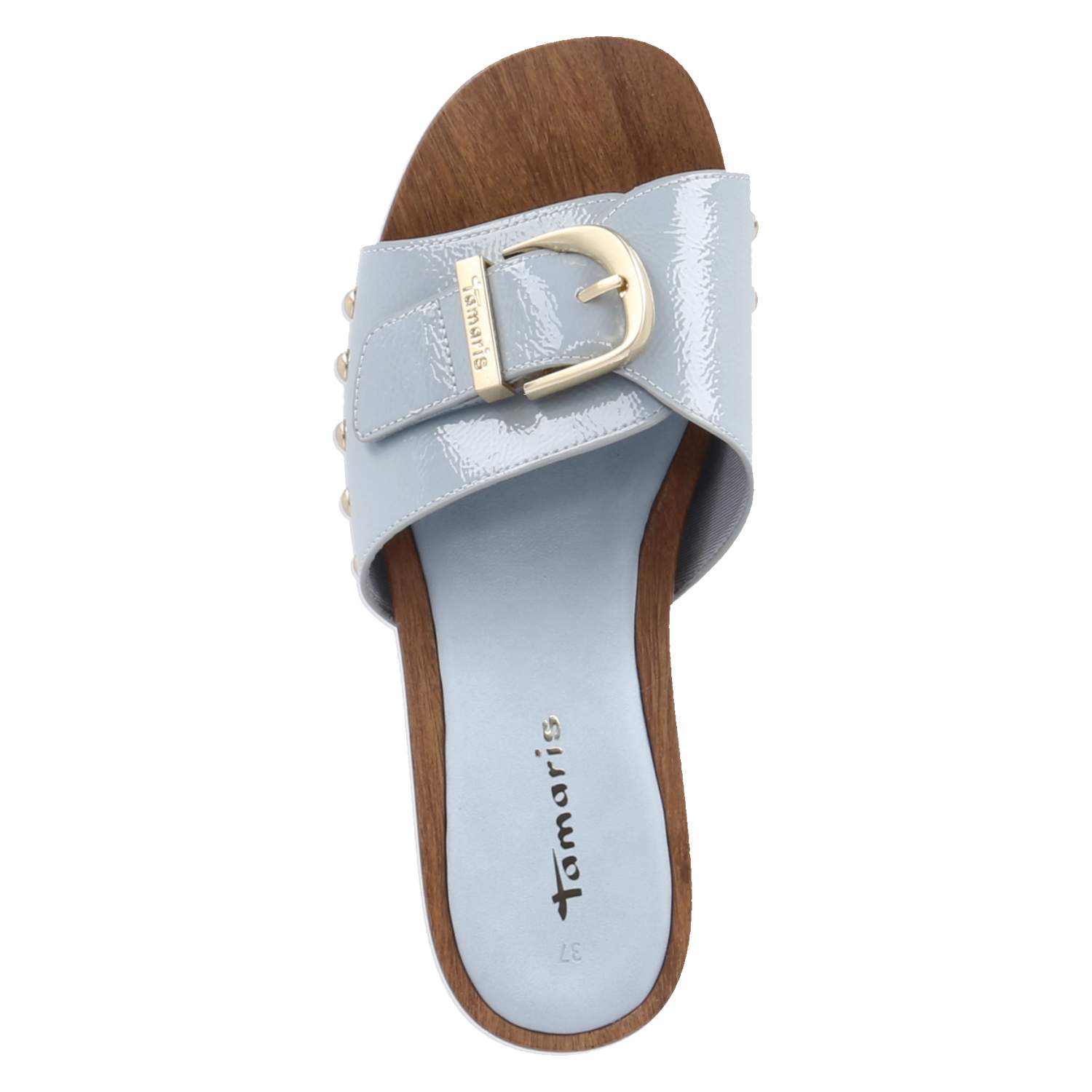 Open Toe Clogs  Blau