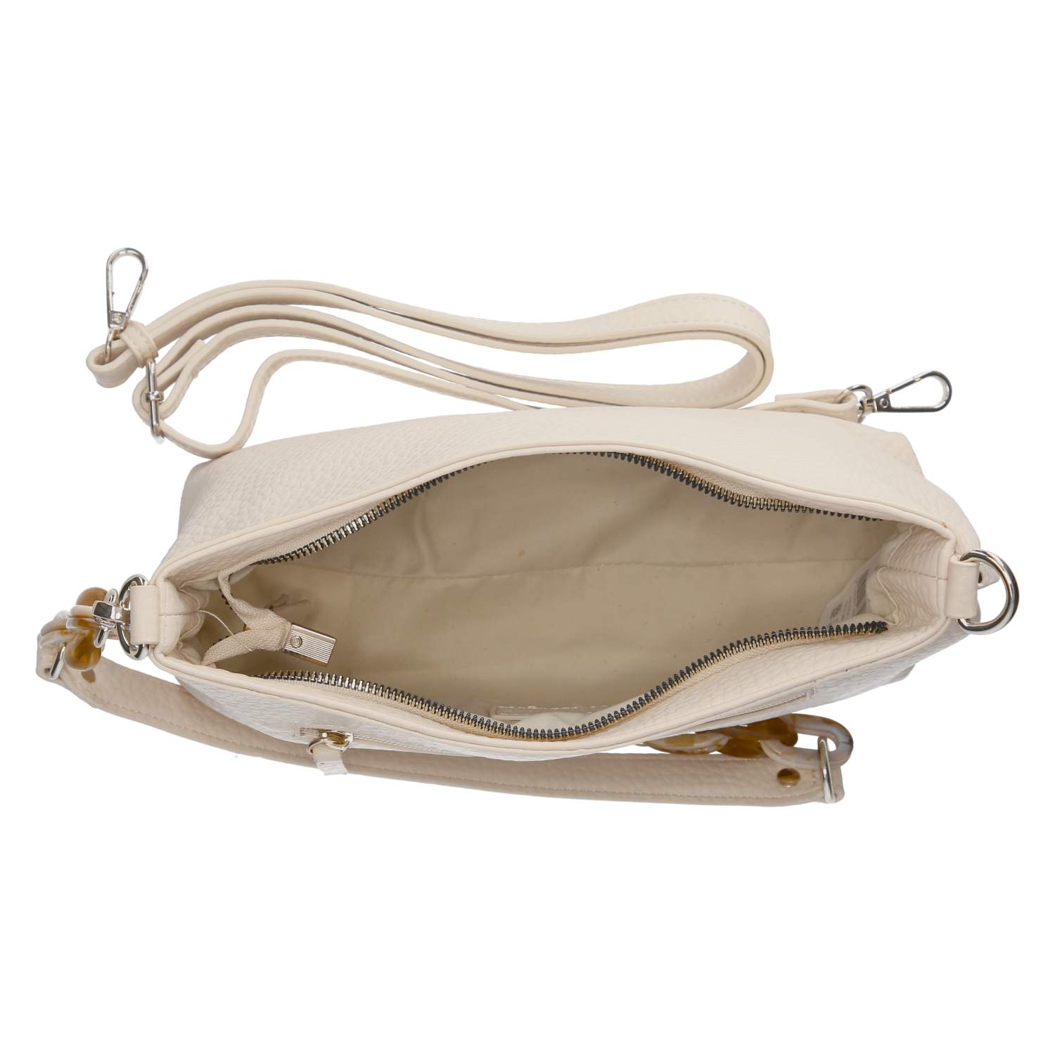 Schultertasche  Beige