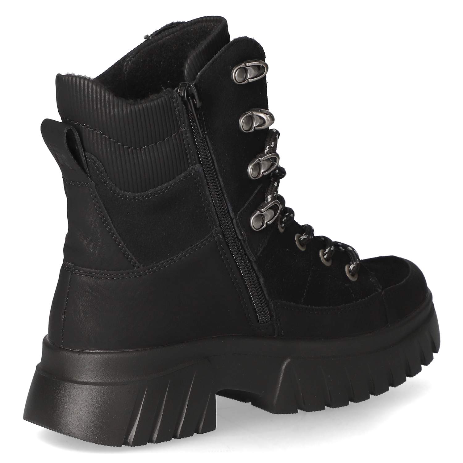 Schnürboots  Schwarz
