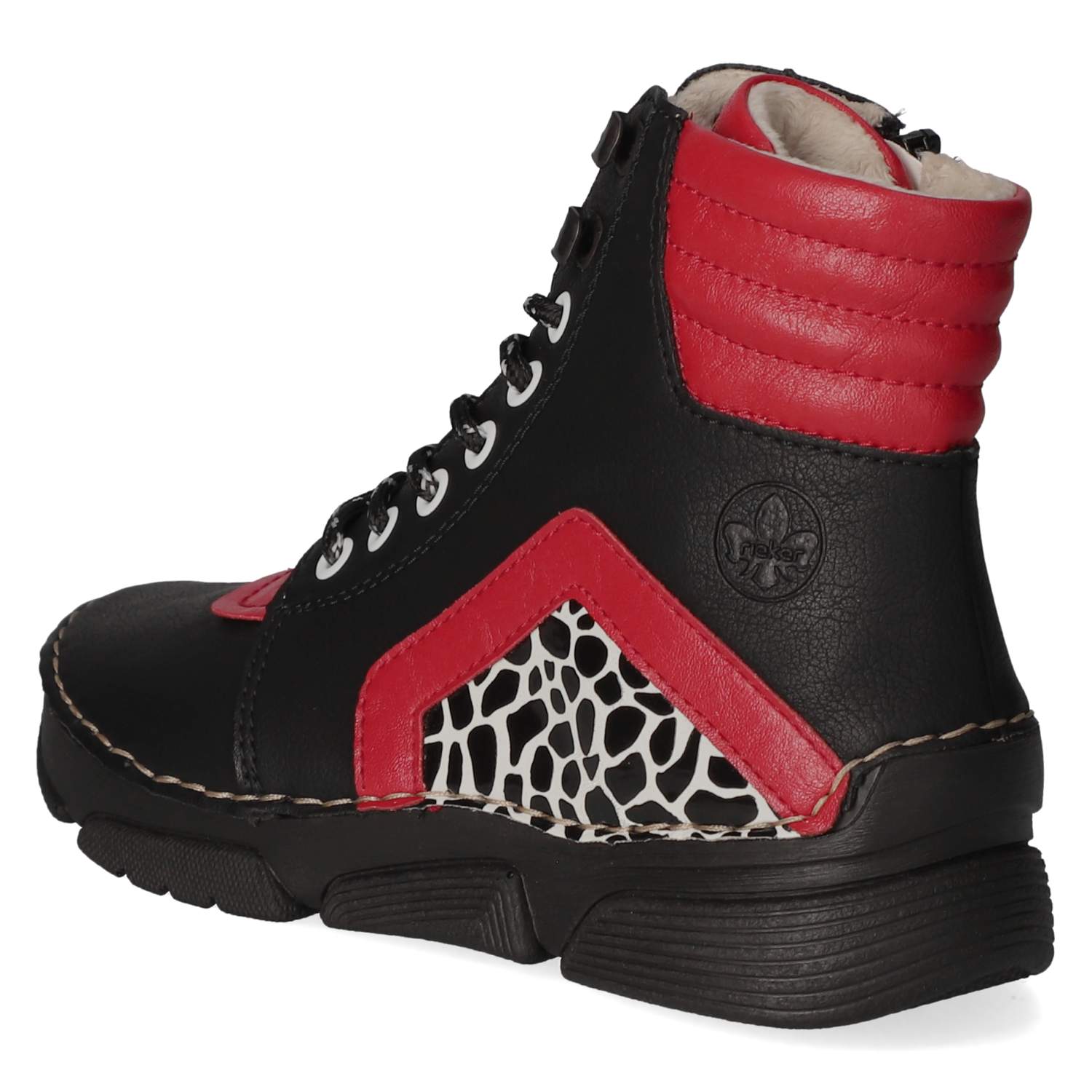Schnürstiefeletten  Schwarz