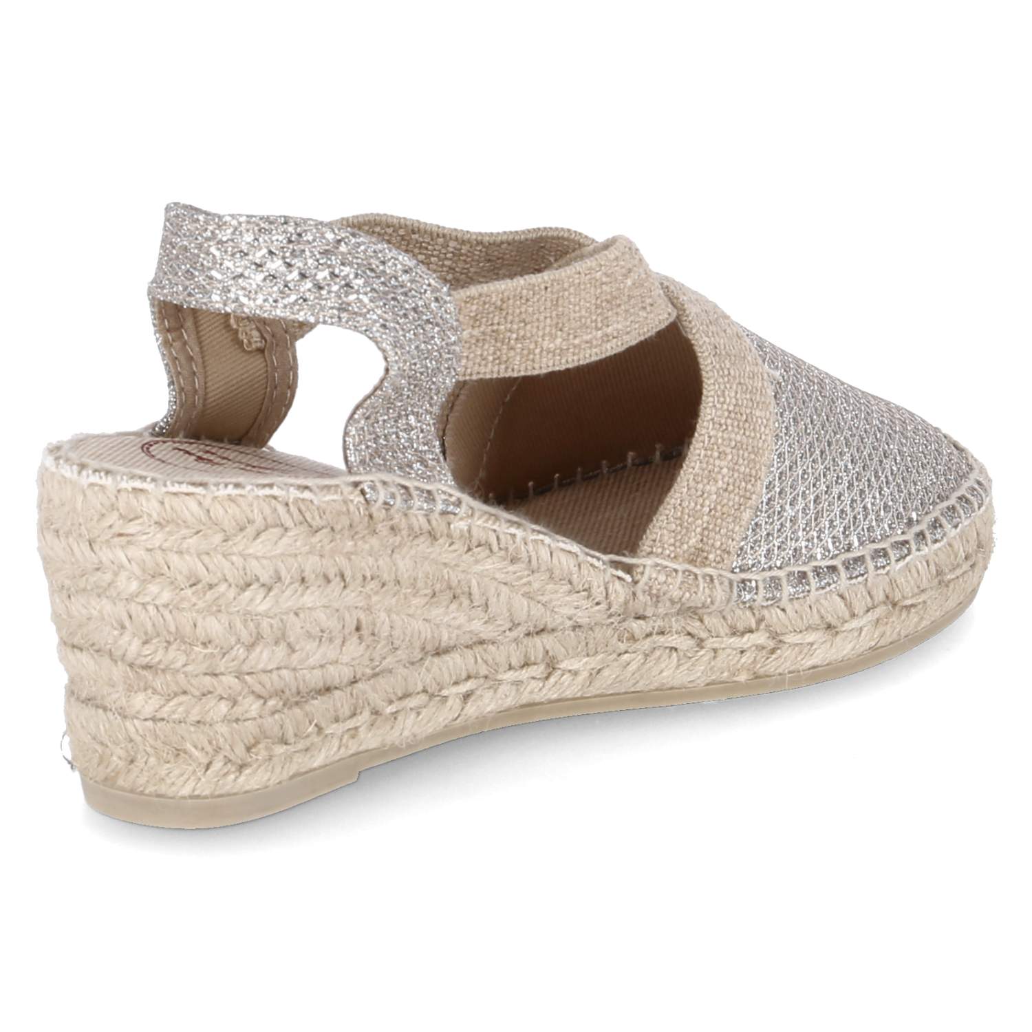 Espadrille-Sandaletten TRITON  Silber