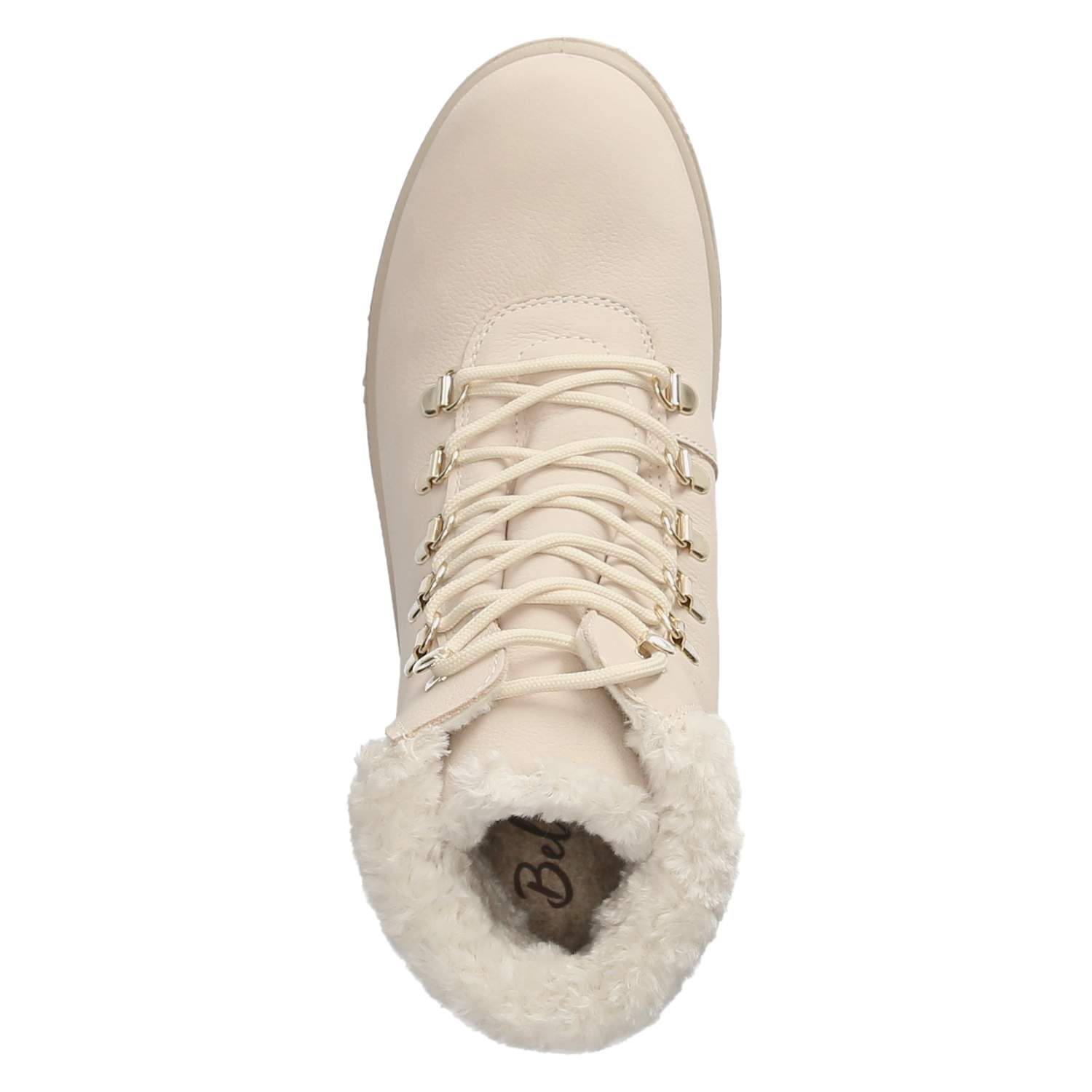 Schnürstiefeletten  Beige