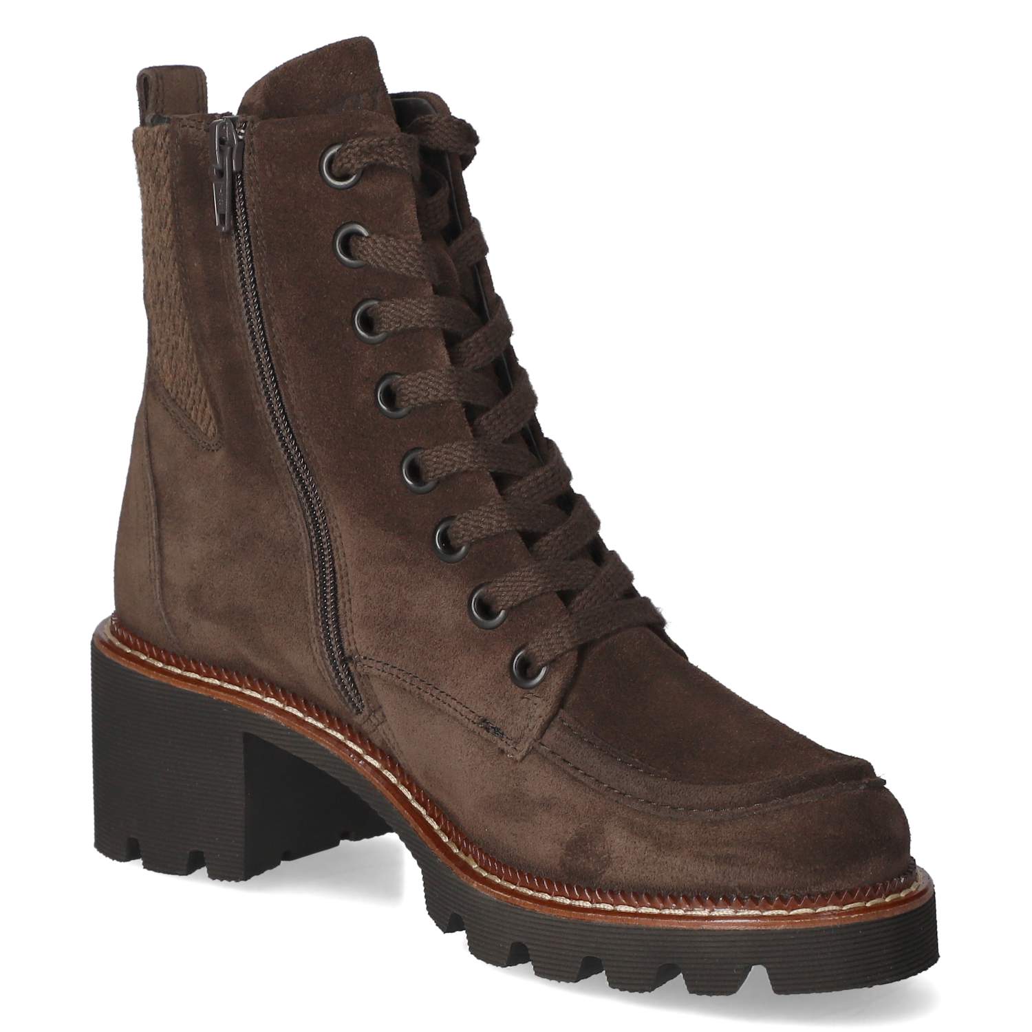 Schnürstiefeletten  Braun