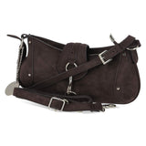 Baguette Bag MARINA SUEDE  Braun