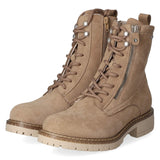 Schnürstiefeletten  Taupe