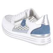 Plateau-Sneaker  Weiß