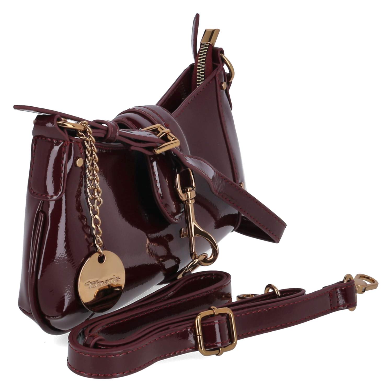 Schultertasche MARINA PATENT  Rot