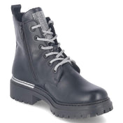 Schnürboots  Schwarz
