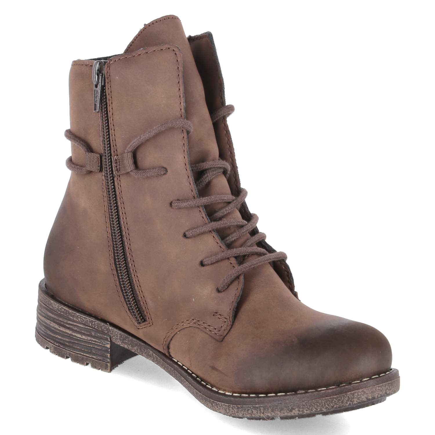 Schnürstiefeletten  Braun