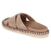 Espadrille-Pantoletten  Braun
