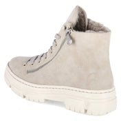 Schnürstiefeletten  Beige