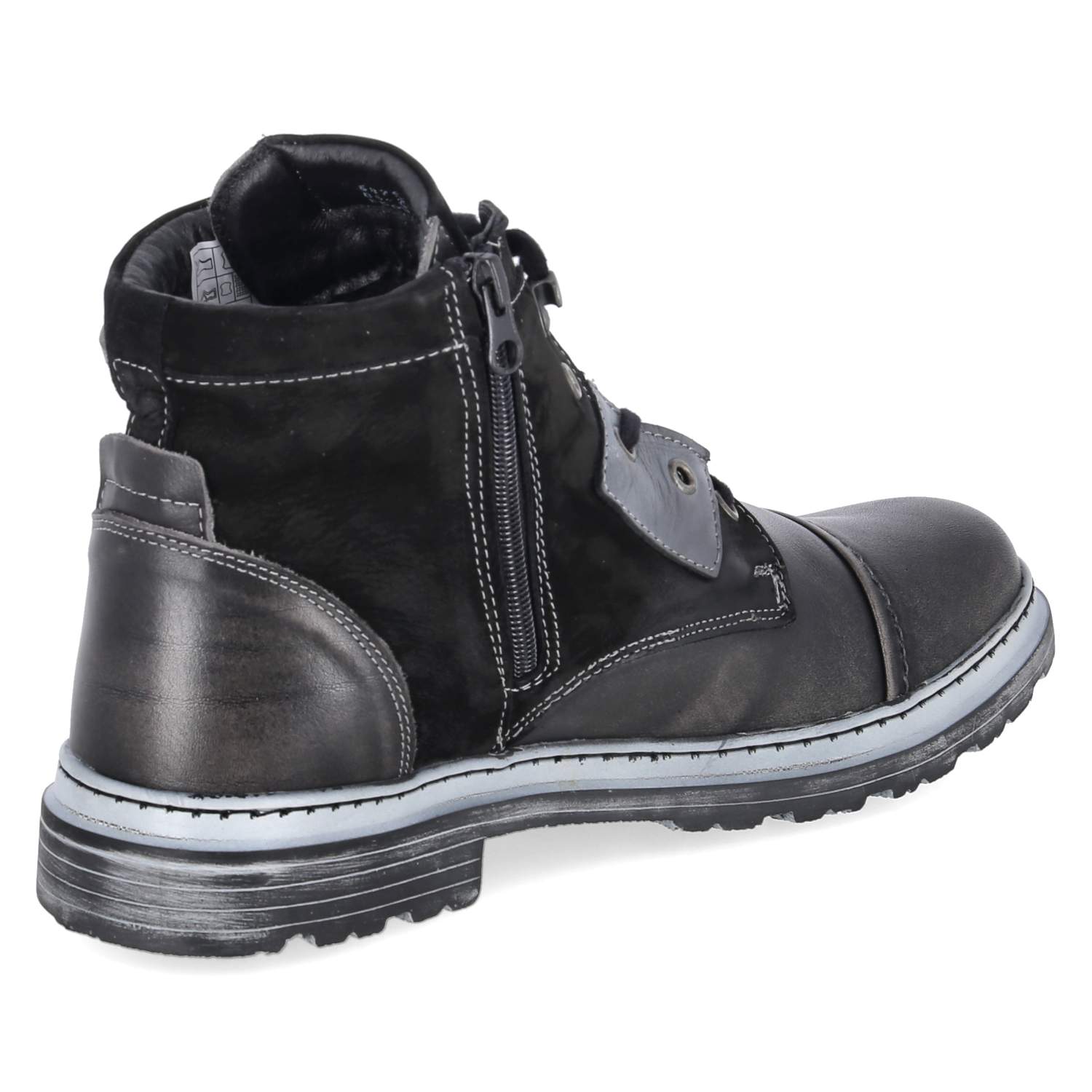 Schnürboots  Grau