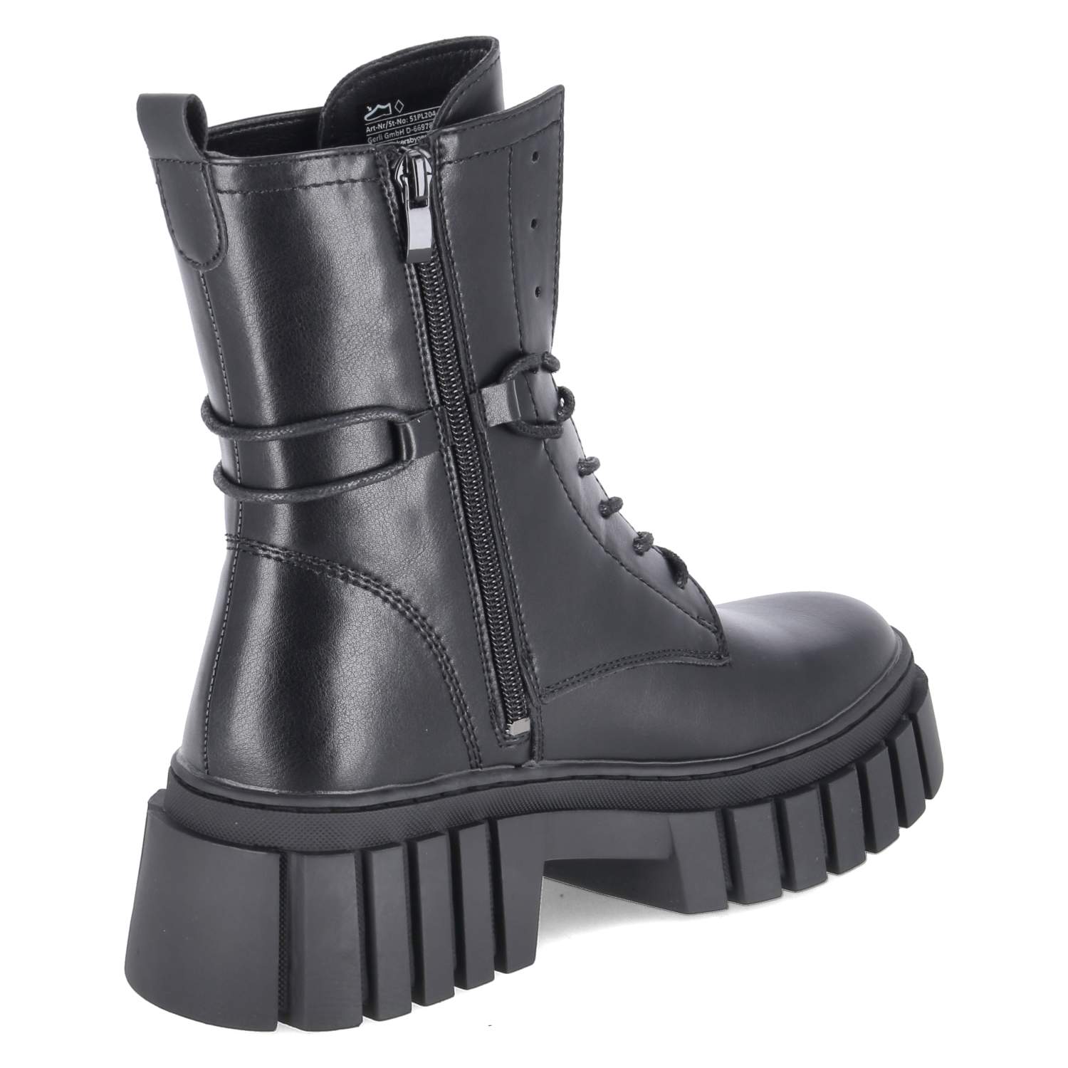 Schnürboots  Schwarz