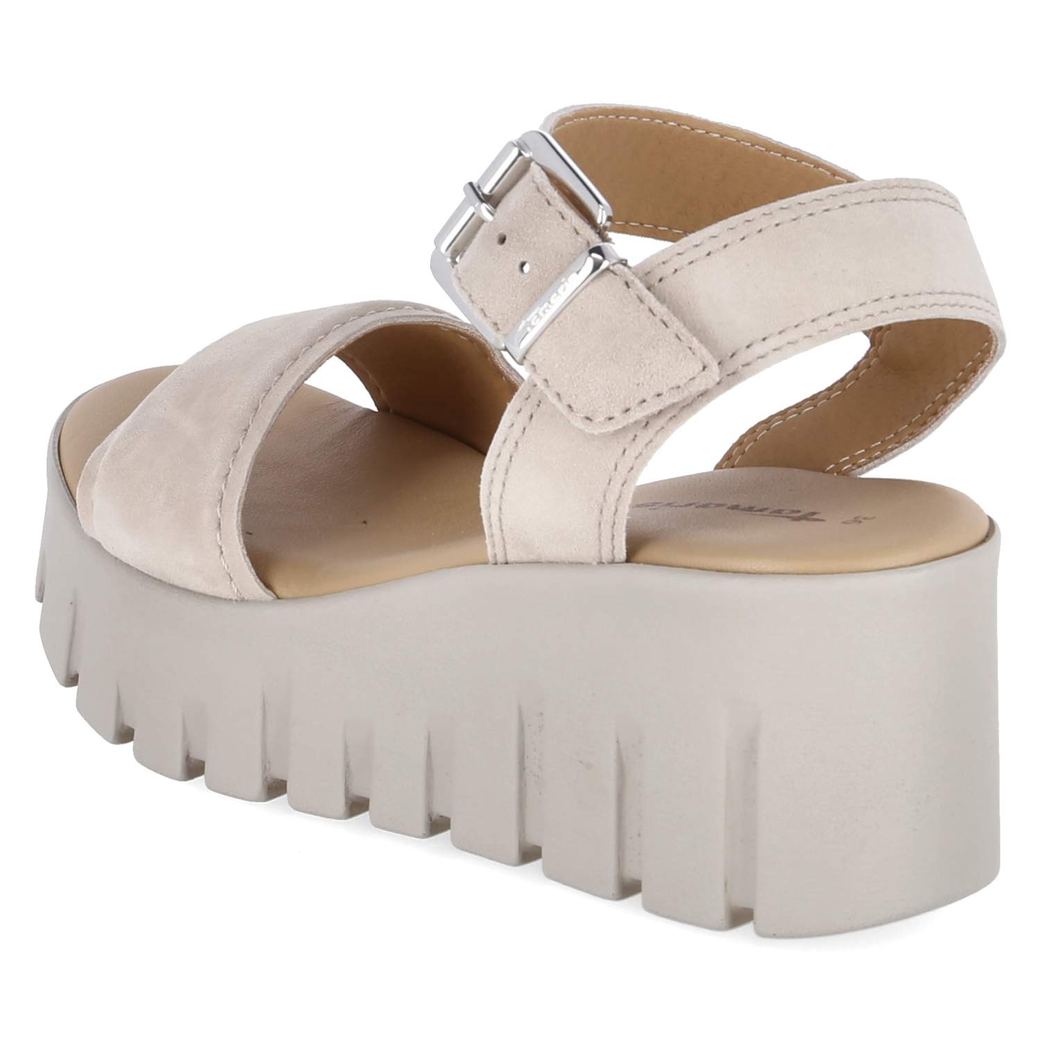 Plateausandalen  Taupe
