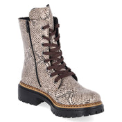 Schnürstiefel  Beige
