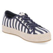 Schnür-Espadrilles  Blau