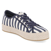 Schnür-Espadrilles  Blau