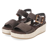 Plateau-Sandalen  Braun