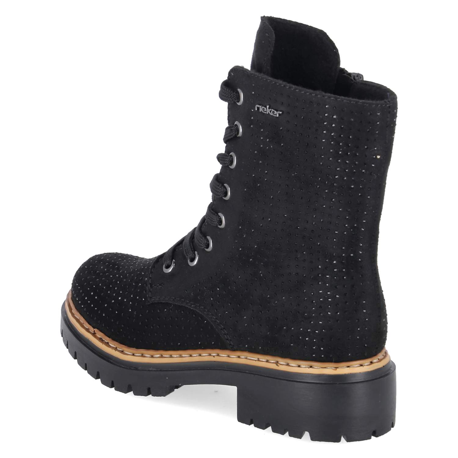 Schnürboots  Schwarz