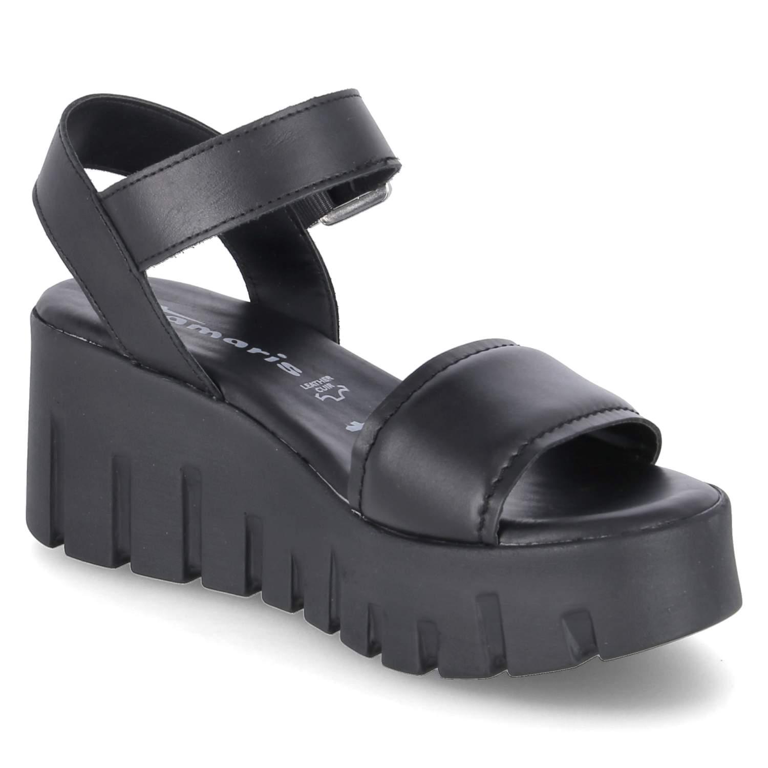 Plateausandalen  Schwarz