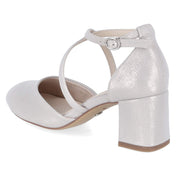 Riemchenpumps  Silber