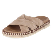 Espadrille-Pantoletten  Braun