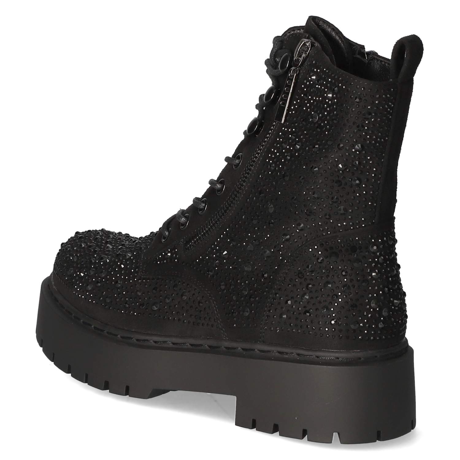 Schnürboots  Schwarz