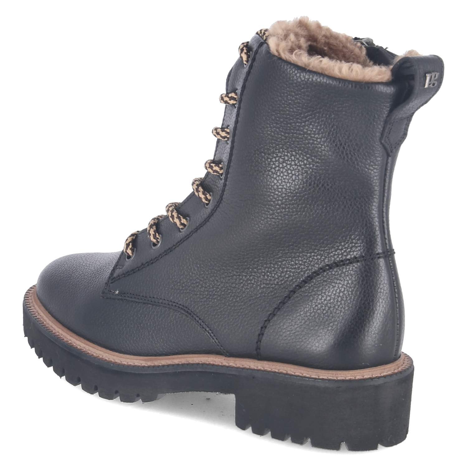 Winterschnürstiefeletten  Schwarz