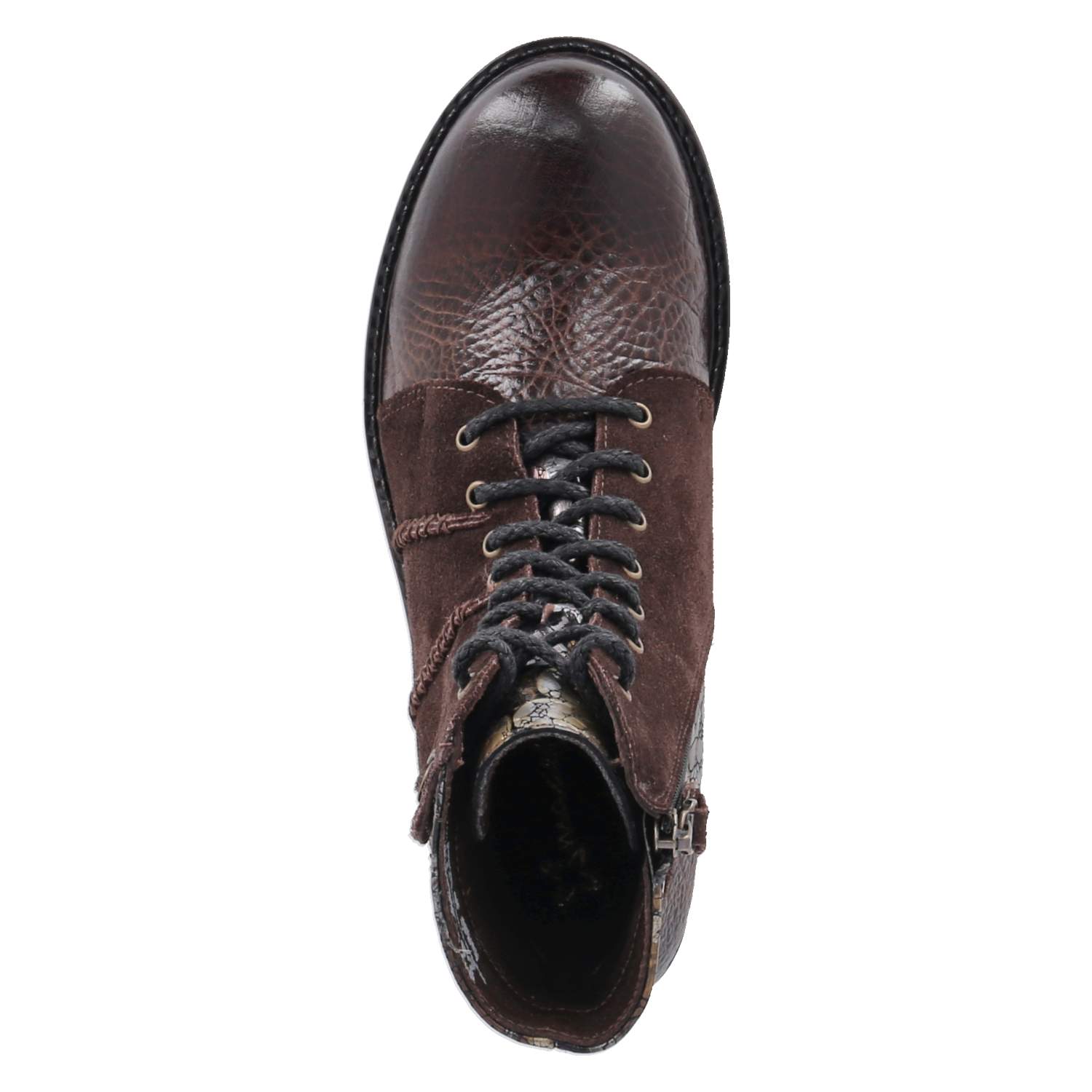 Schnürstiefeletten  Braun