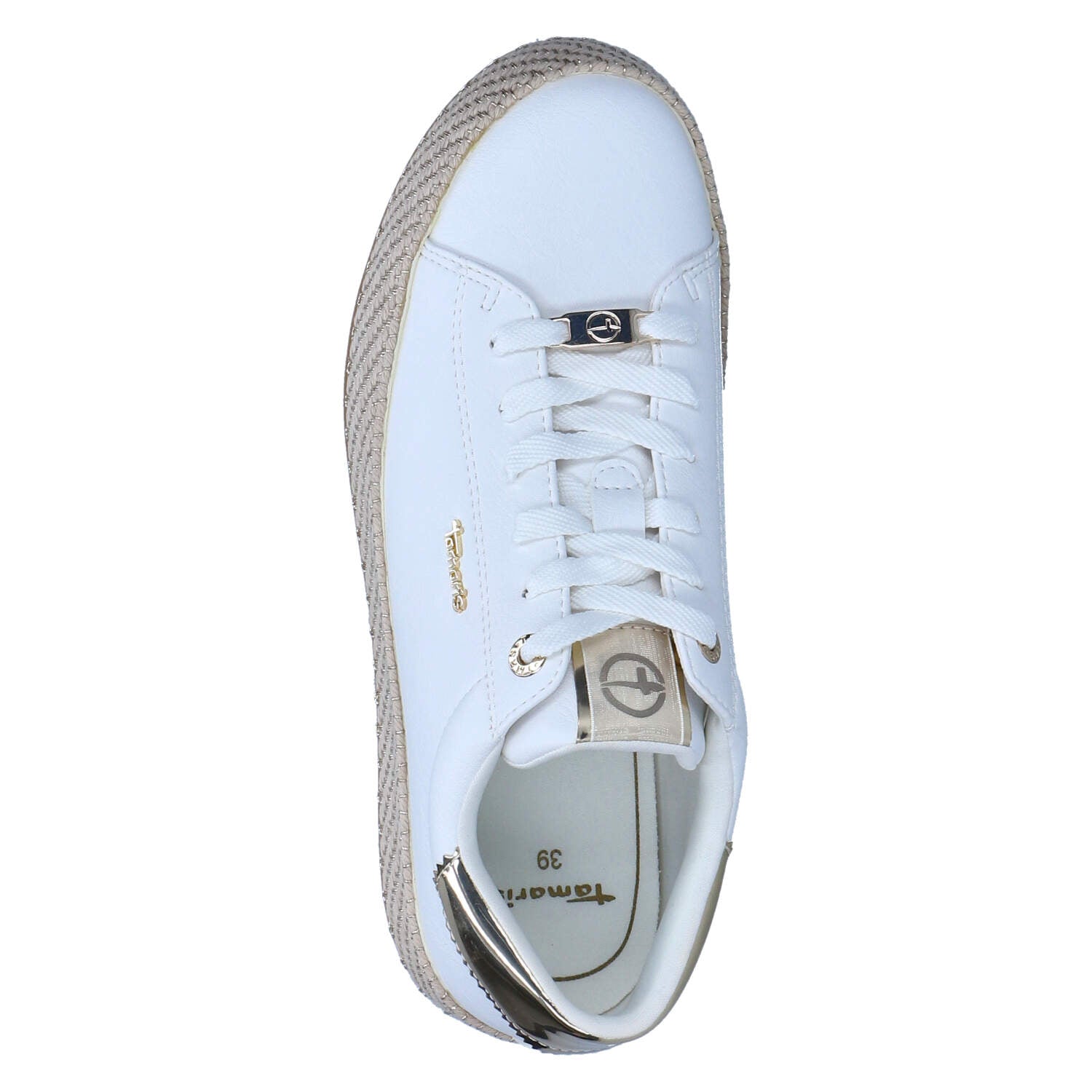 Espadrille-Sneaker  Weiß