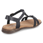 T-Steg-Sandalen FABRICIA 01  Schwarz