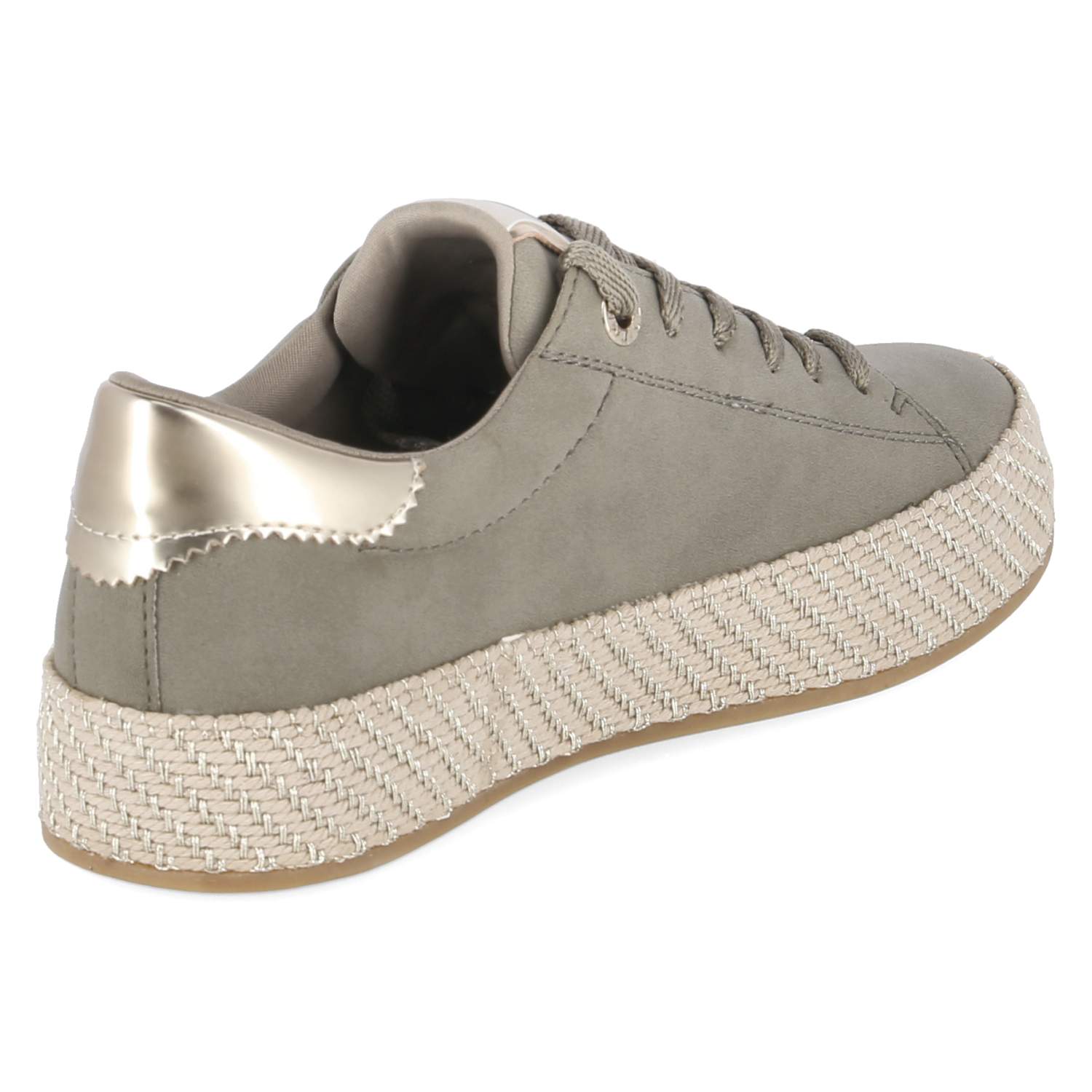 Espadrille-Sneaker  Grün