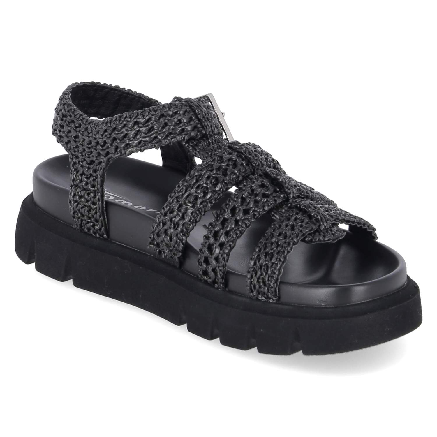Plateau-Sandalen  Schwarz