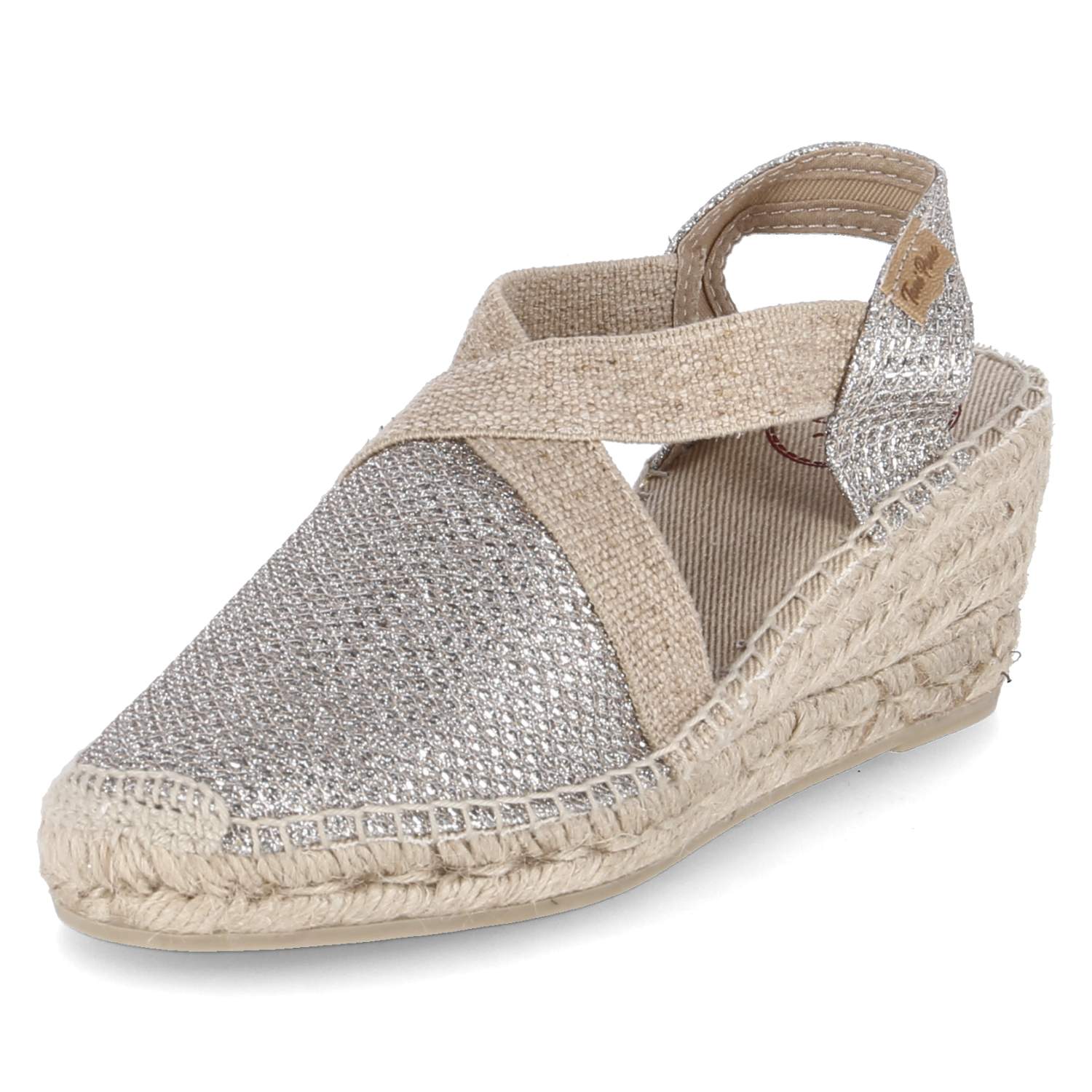 Espadrille-Sandaletten TRITON  Silber