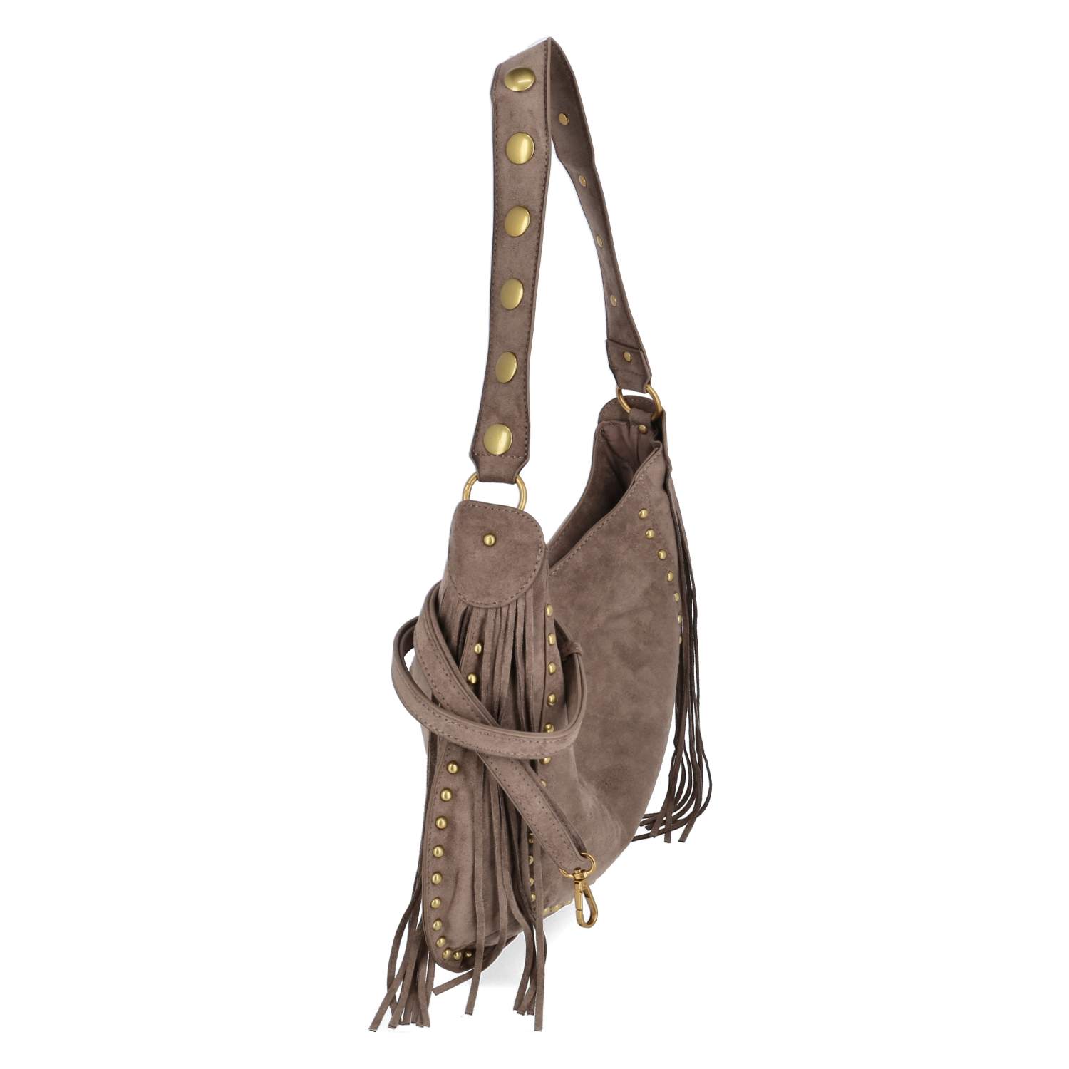 Schultertasche  Taupe