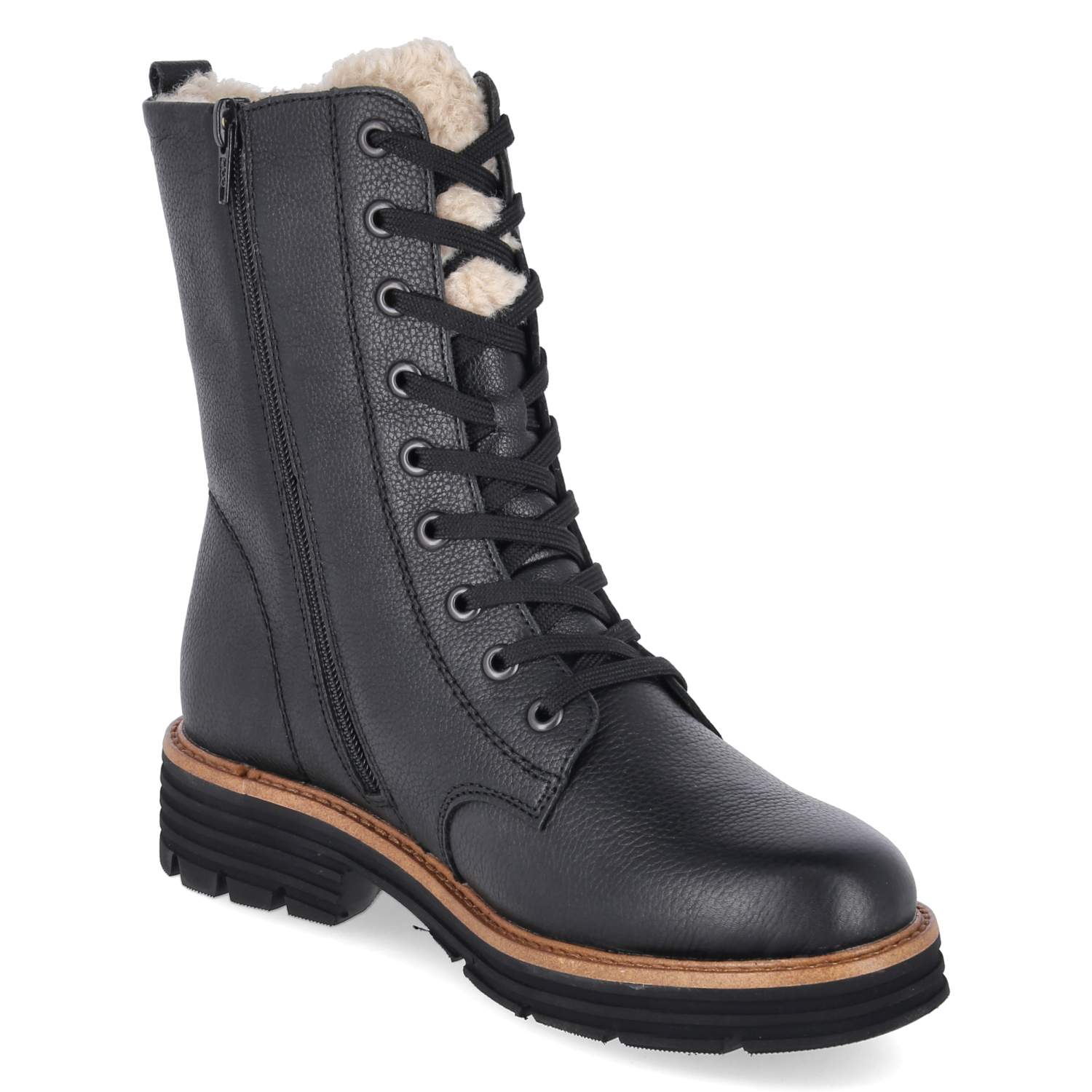Schnürstiefeletten  Schwarz