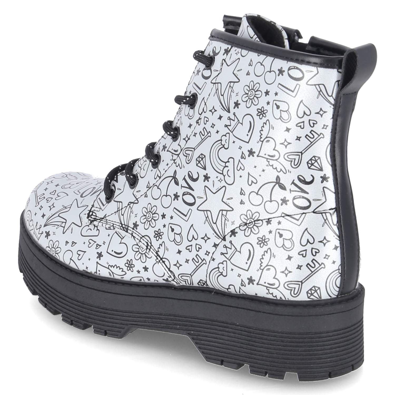 Boots GRAVLEN HI DOODLE DOWN  Silber