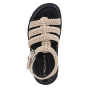 Plateau-Sandalen  Beige