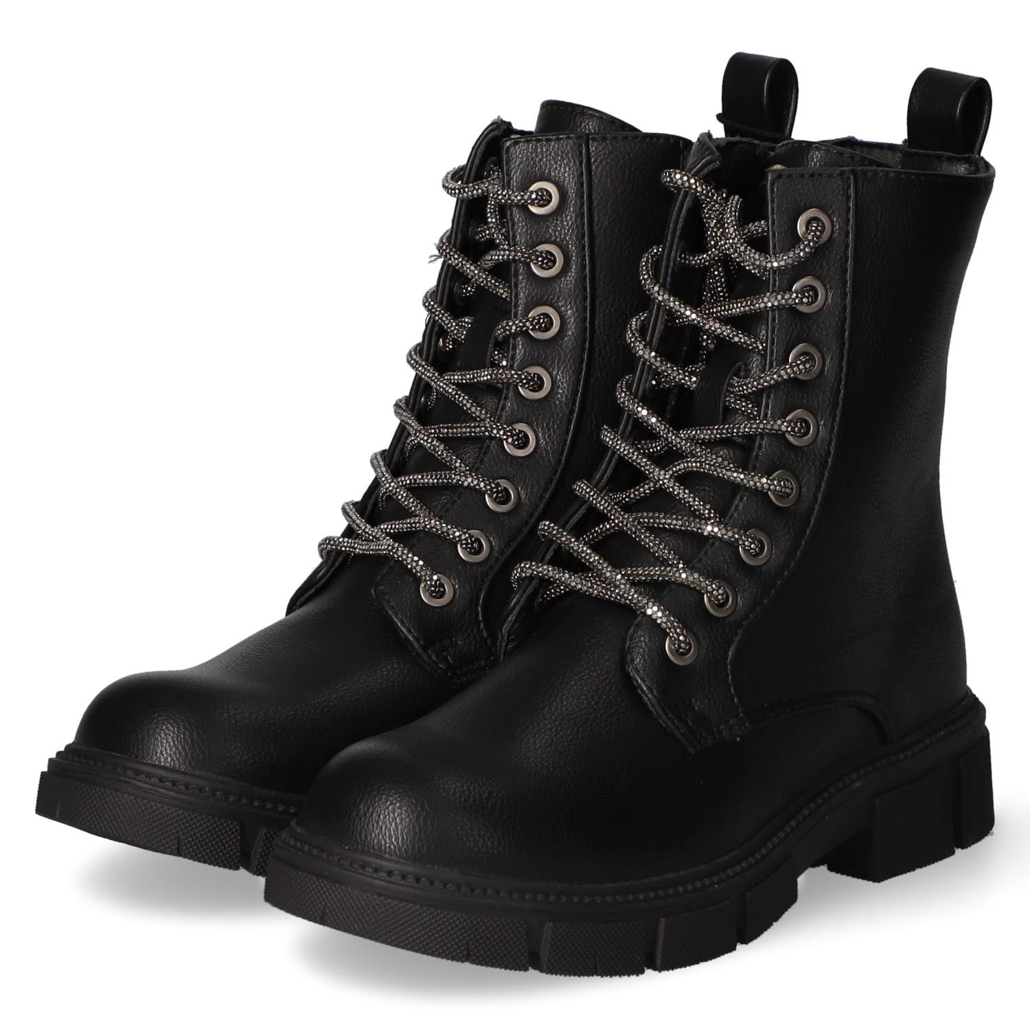 Schnürboots  Schwarz