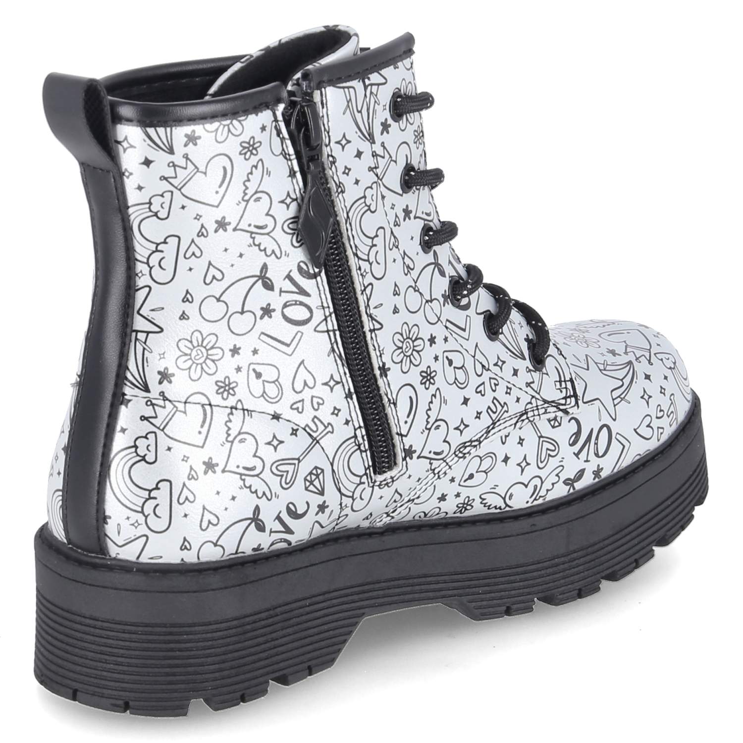 Boots GRAVLEN HI DOODLE DOWN  Silber