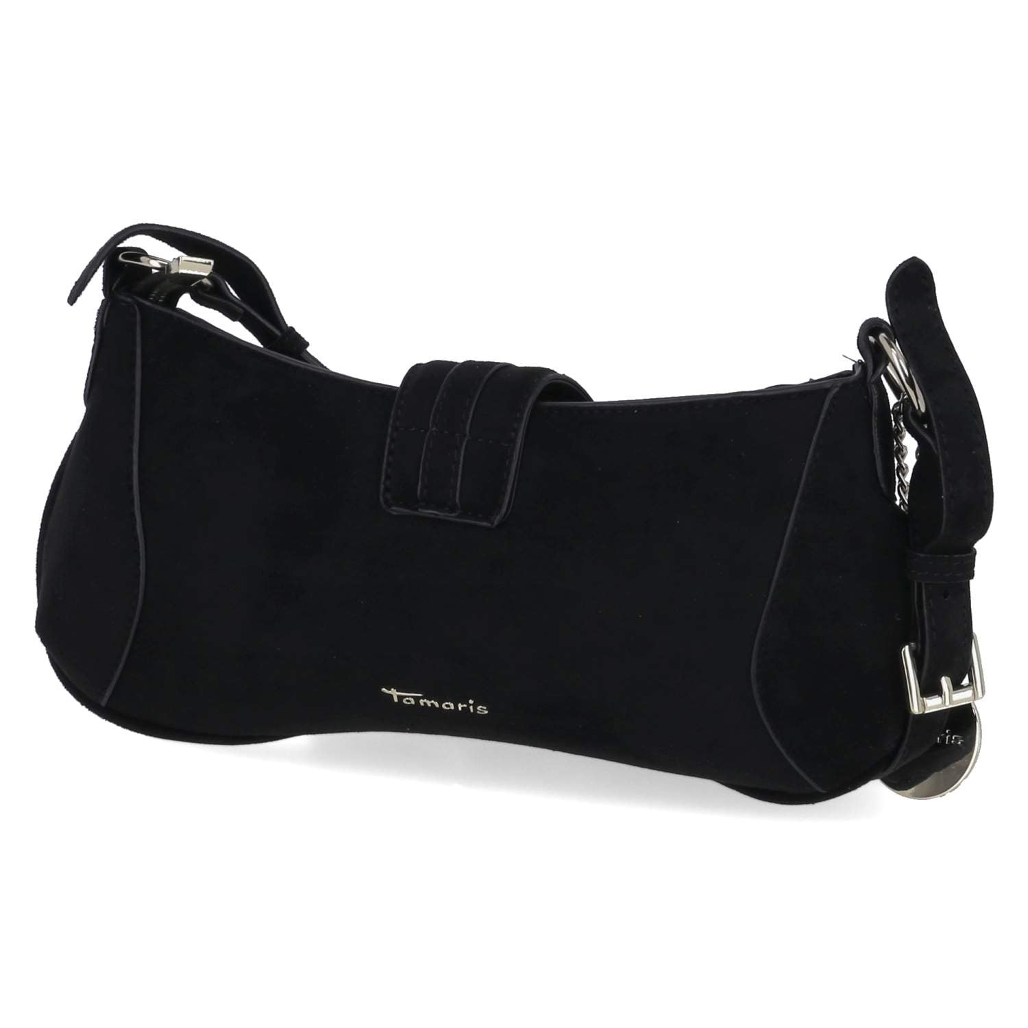 Baguette Bag MARINA SUEDE  Schwarz