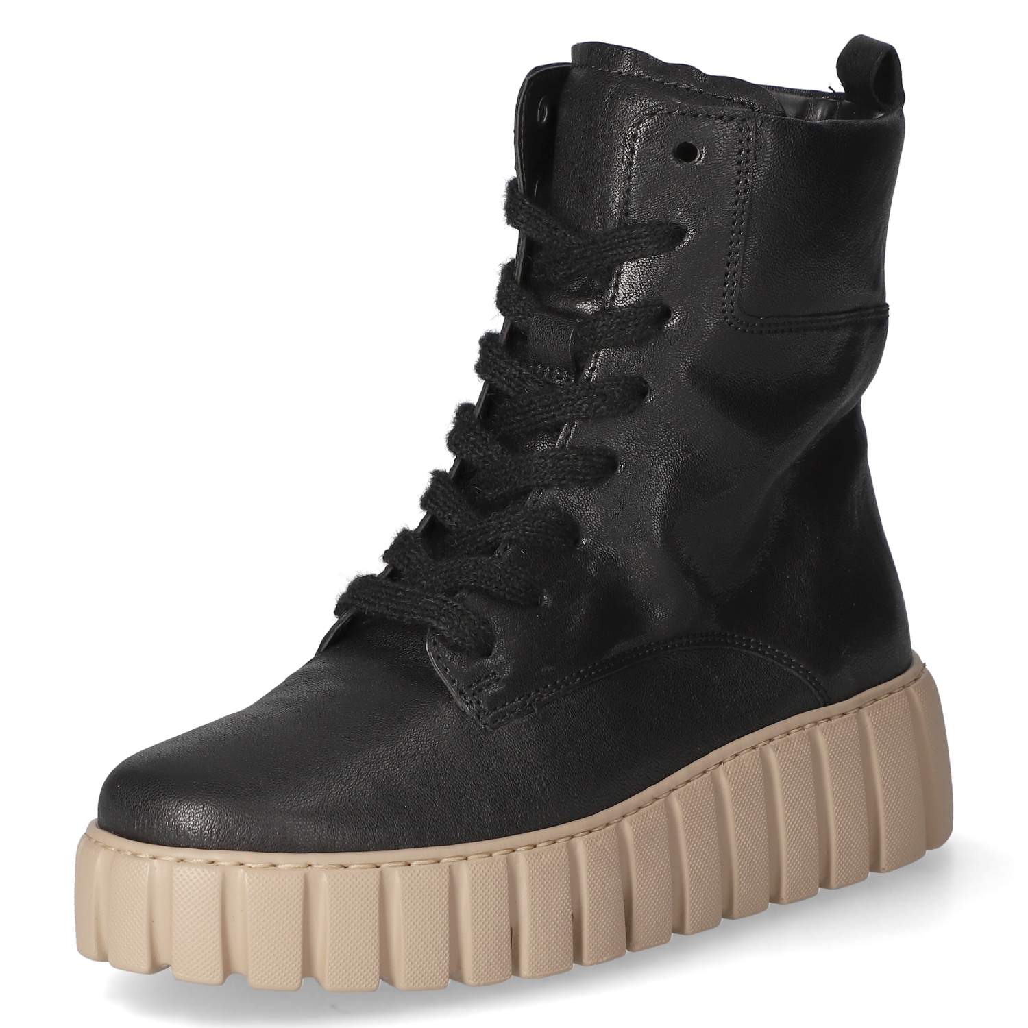 Schnürstiefeletten  Schwarz