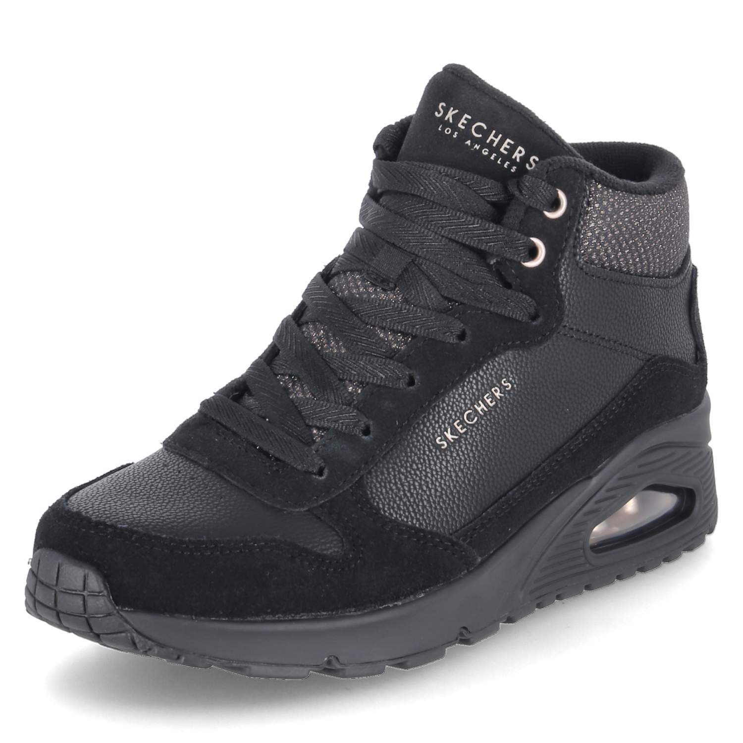 High Sneaker UNO-STACRE SHINE  Schwarz