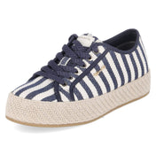 Schnür-Espadrilles  Blau