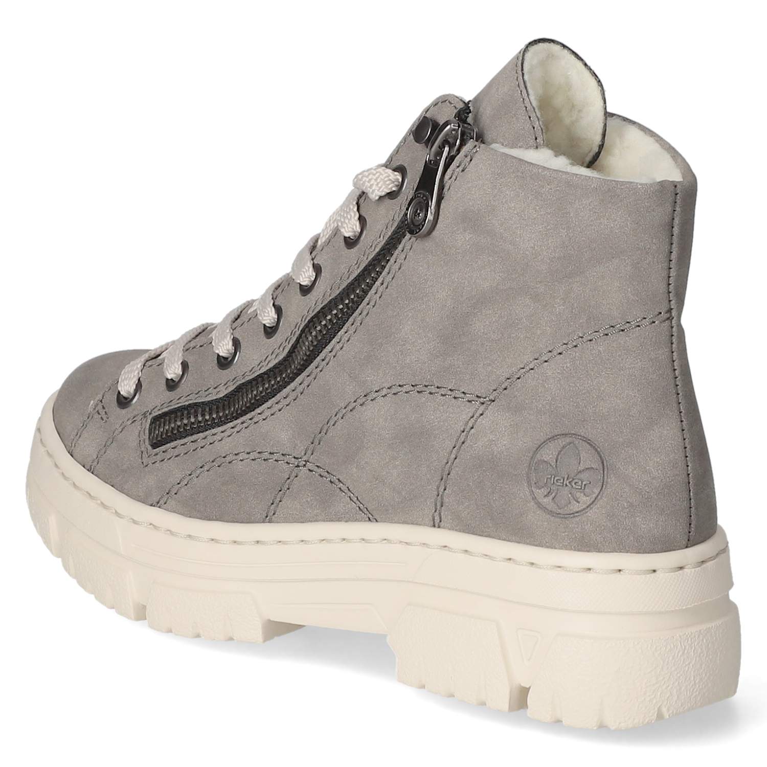 Schnürstiefeletten  Grau