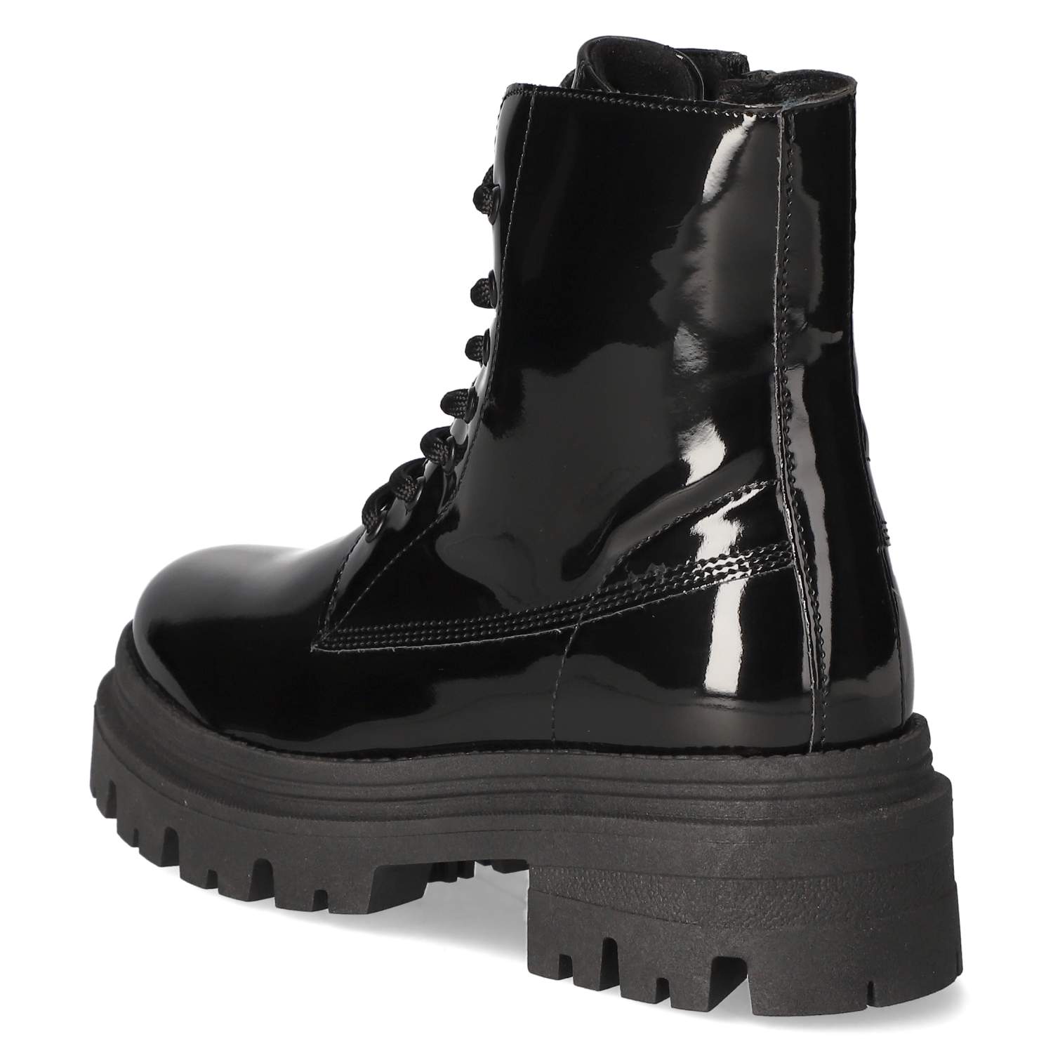 Schnürstiefeletten  Schwarz