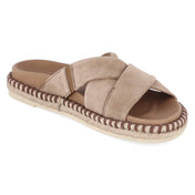 Espadrille-Pantoletten  Braun