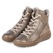 Schnürstiefeletten  Bronze