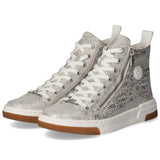 High Sneaker  Silber